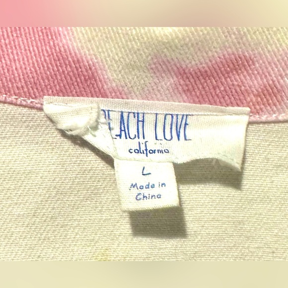 NWOT Peach Love California Tie Dye Fringe Jacket Sz L - Picture 13 of 16
